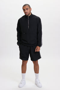 PACKABLE NYLON TRACK JACKET & SHORTS